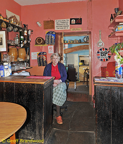 Interior with Landlady Vera Mary Wright.  by Geoff Brandwood. Published on  